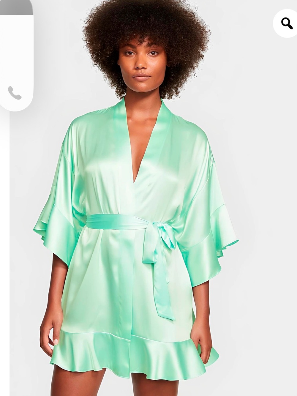 Victoria’s Secret Satin Flounce Robe